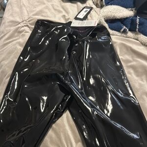 Commando Black Faux Patent Pants